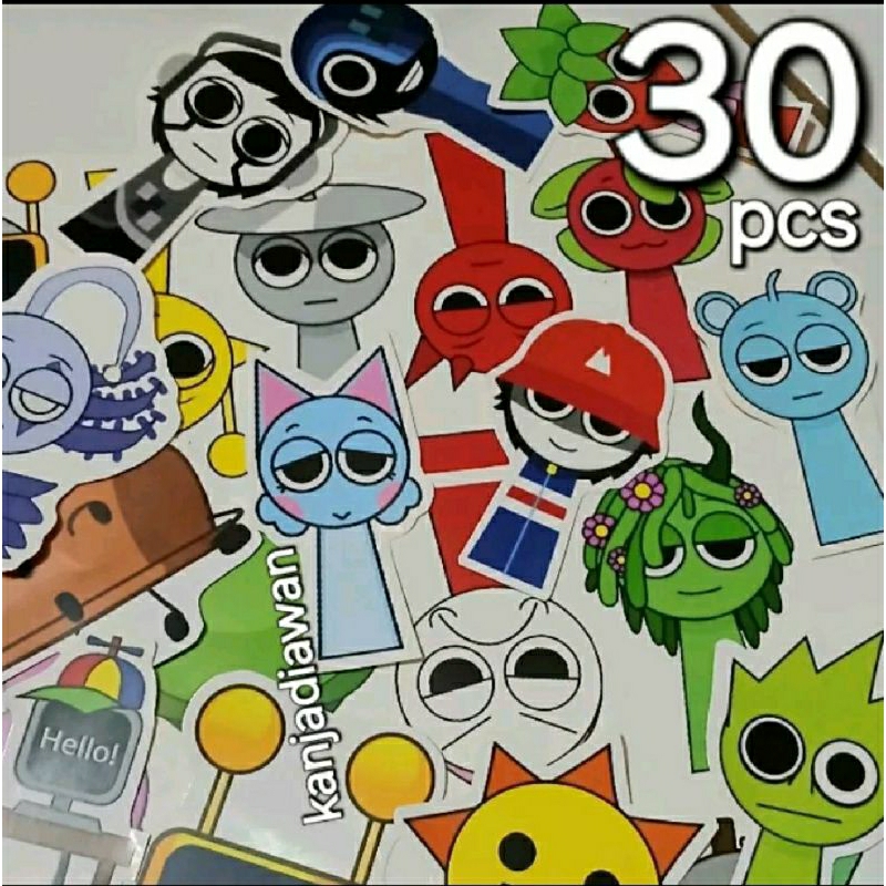 

Stiker Sprunki 30 PC Sprunki Sticker Pack