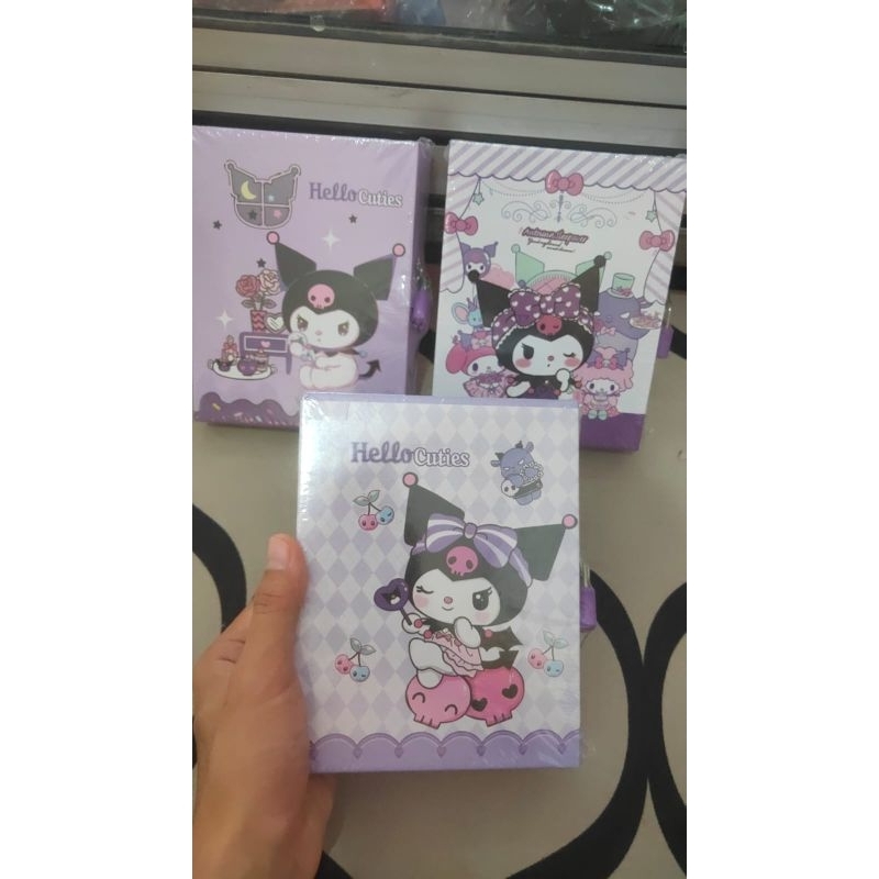 

buku diary kunci gembok karakter kuromi lucu / buku diary / buku diary kuromi