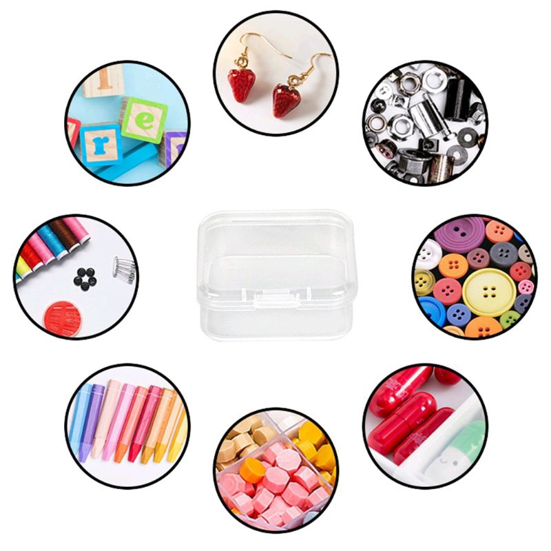 Kotak Perhiasan Mini Transparan Kotak Obat Aksesoris Kecil / Wadah Kecil Kotak Plastik Mini Box Peny