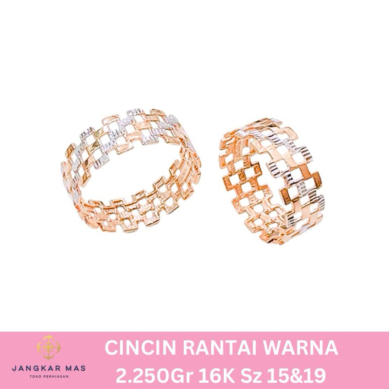 CINCIN RANTAI 2 WARNA 16K 2.250GR