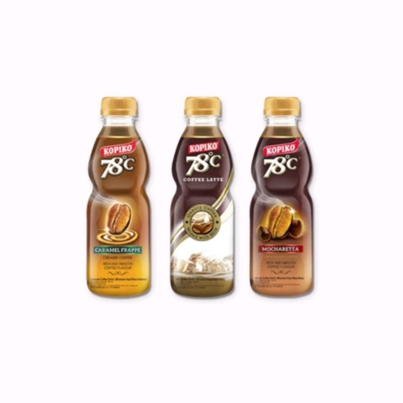 

Kopiko 78°C 240 ml Coffee Latte - Caramel Frappe - Mocha