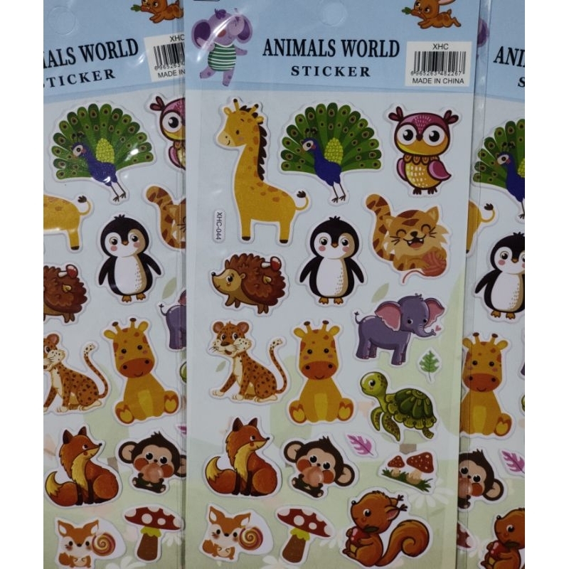 

STICKER TIMBUL KARAKTER SEA WORLDS, ANIMALS, DINOSAURUS, CATS, GIRLS, SPORTS
