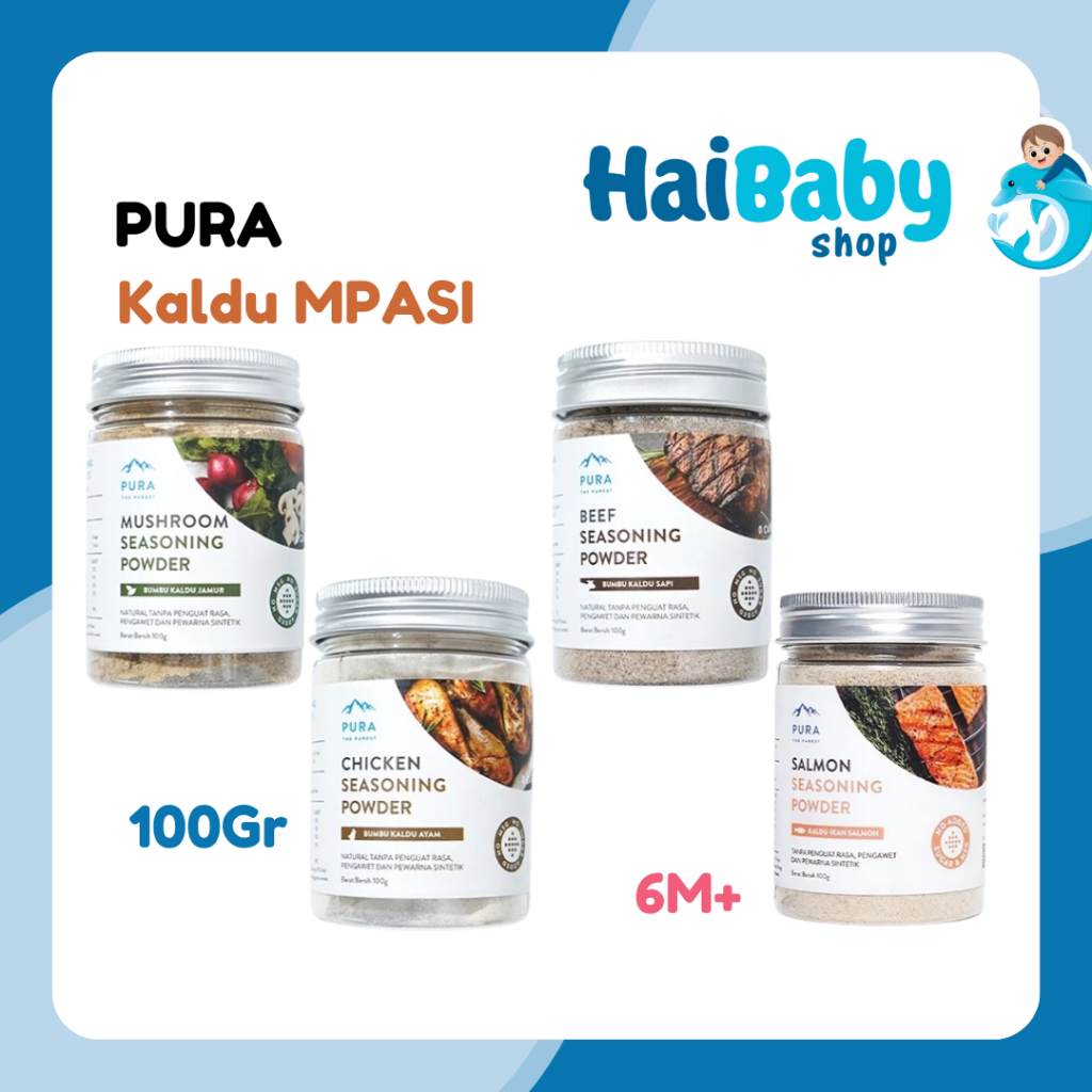 

PURA SEASONING POWDER BUMBU PENYEDAP NON MSG SAPI 100GR