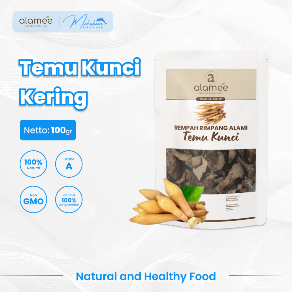 

ALAMEE Temu Kunci Iris Kering Fingerroot Rempah Rimpang Alami Spice Temukunci 100gr