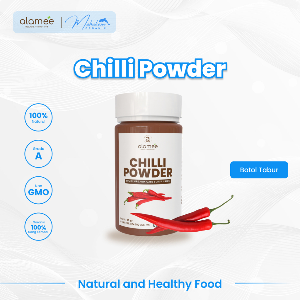 

ALAMEE Bubuk Cabe Halus Chilli Powder Chili Cabai Seasoning Bumbu Dapur Instan Organik Tabur