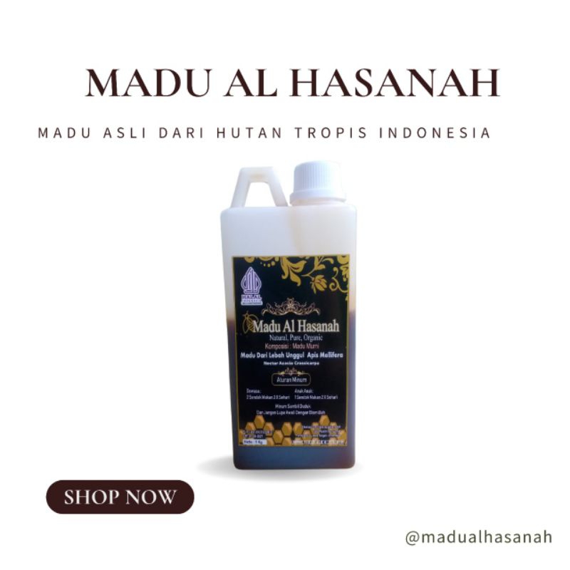 

madu,asli, madu,hutan,akasia, 1kg Madu Al Hasanah