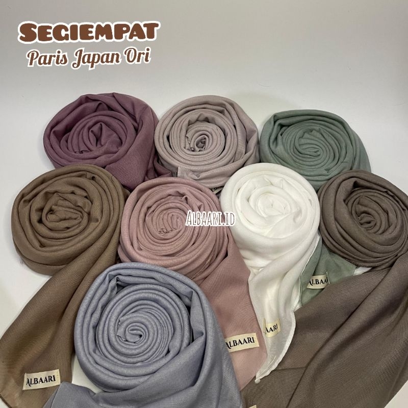 Albaari - Paris Japan Premium | Kerudung Segiempat Paris Bahan Paris Japan