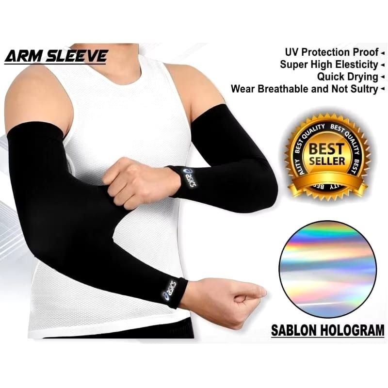 Handsleeve stoking tangan deker tangan pelindung panas olahraga badminton voli aksesoris olahraga