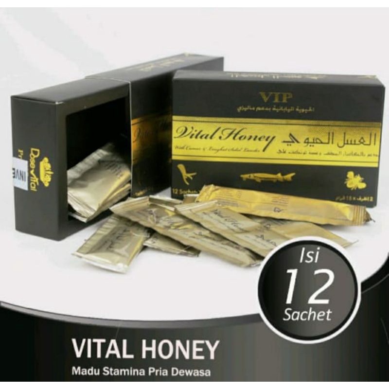 Vital Honey Madu Stamina Pria Dewasa Isi 12 Sachet