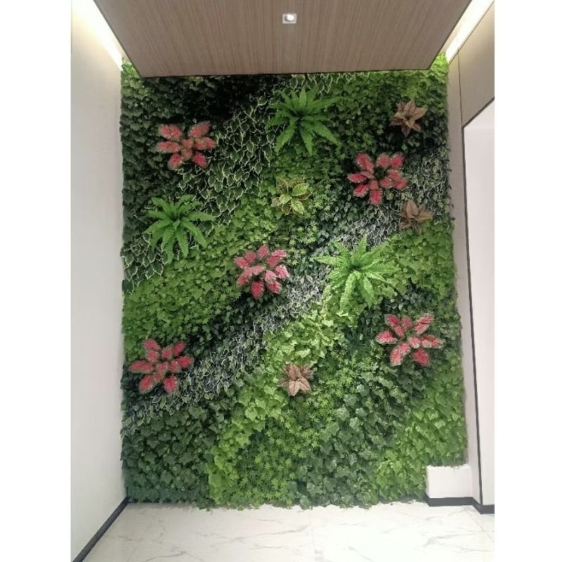 Vertical Garden Sintetis || Dekorasi Vertical Garden Sintetis || Tanpa Biaya Pasang