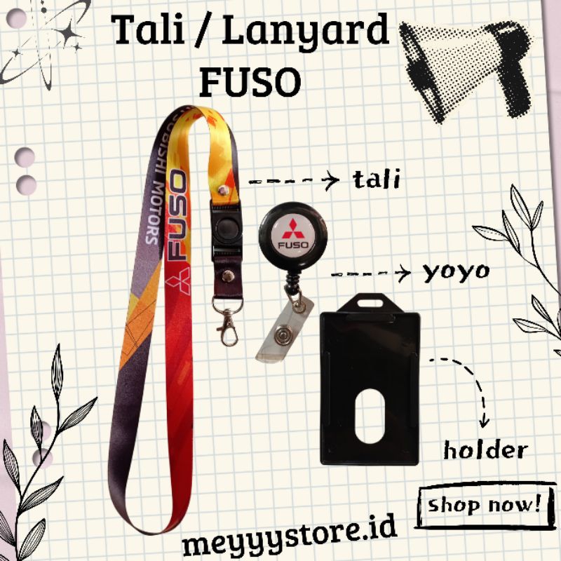 

READYYY Tali Gantungan ID CARD / Lanyard FUSO [STOCK MELIMPAH] Termurahhh Harga Grosir!