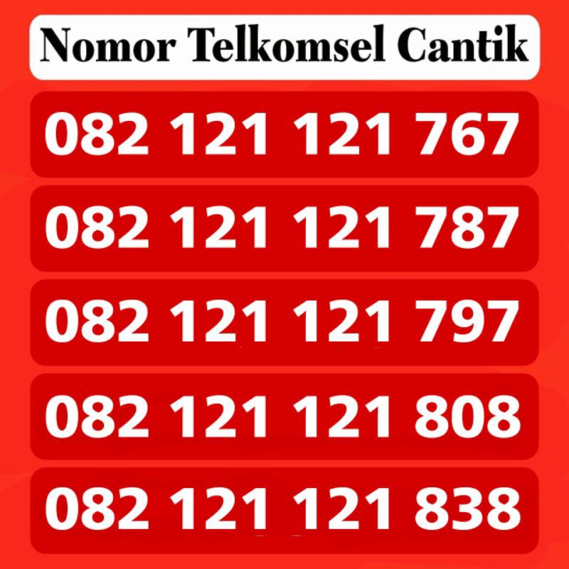 Nomor Cantik Simpati Nomor Cantik Telkomsel  Simpati Super Rapih