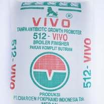 vivo 512 makanan ayam / pakan ayam dewasa ( finisher) produk pokpand kemasan @ 1 kg