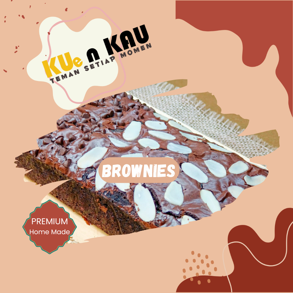 

BROWNIES BROWNIS BRONIS FUDGY DARK COKLAT