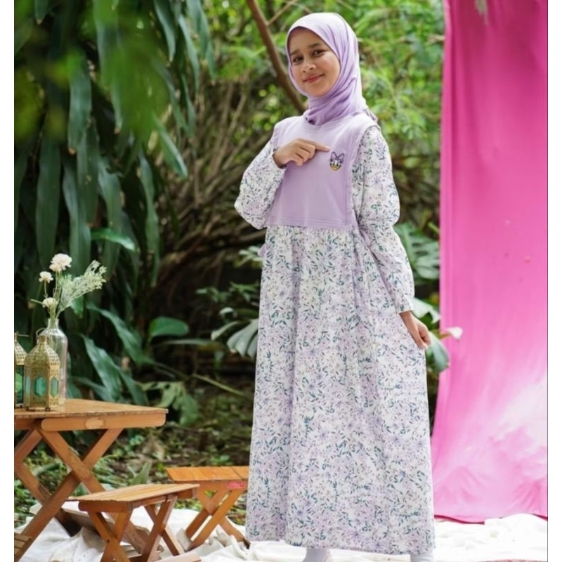Gamis anak bunga/Daisy/Rodeo Junior Size 4