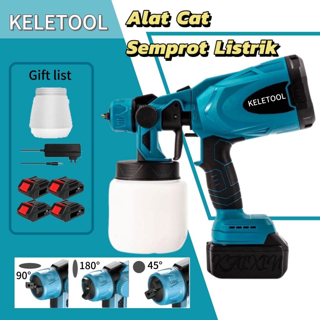 Alat Semprot Cat Listrik  Paint Mesin Cat Semprot Elektrik  Pistol Semprot Baterai Lithium  Electric