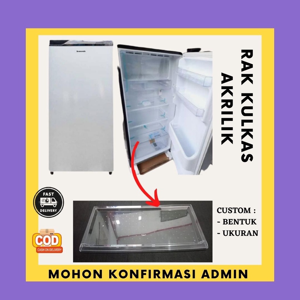 Rak Pintu Frezer Rak Kulkas Panasonic 1 Pintu Custom
