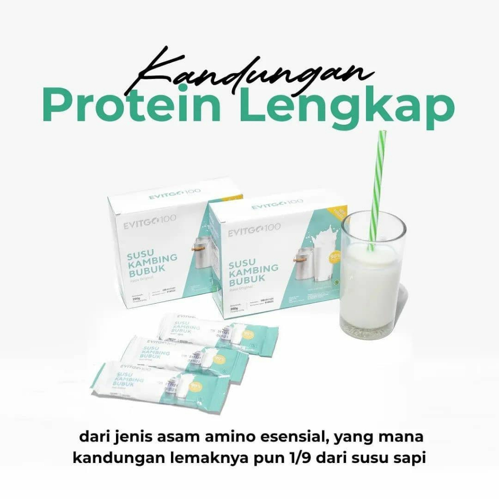 

EVITGO100 | EVITGO 100 SUSU KAMBING ETAWA BERKUALITAS 1 BOX ISI 10 SACHET