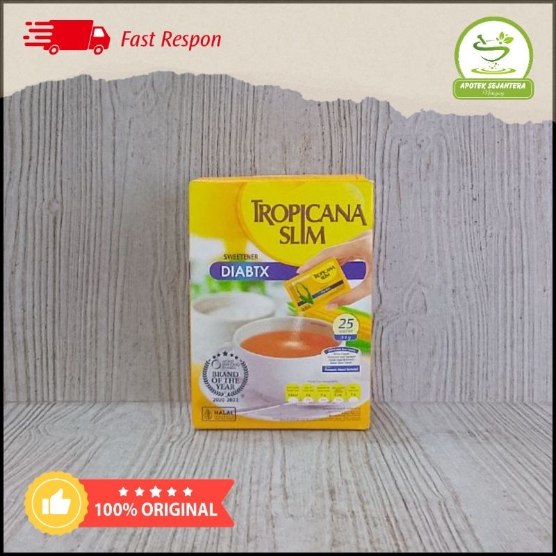 

[25 sachet] Tropicana Slim Sweetener Diabtx | pengganti gula | aman untuk penderita diabetes