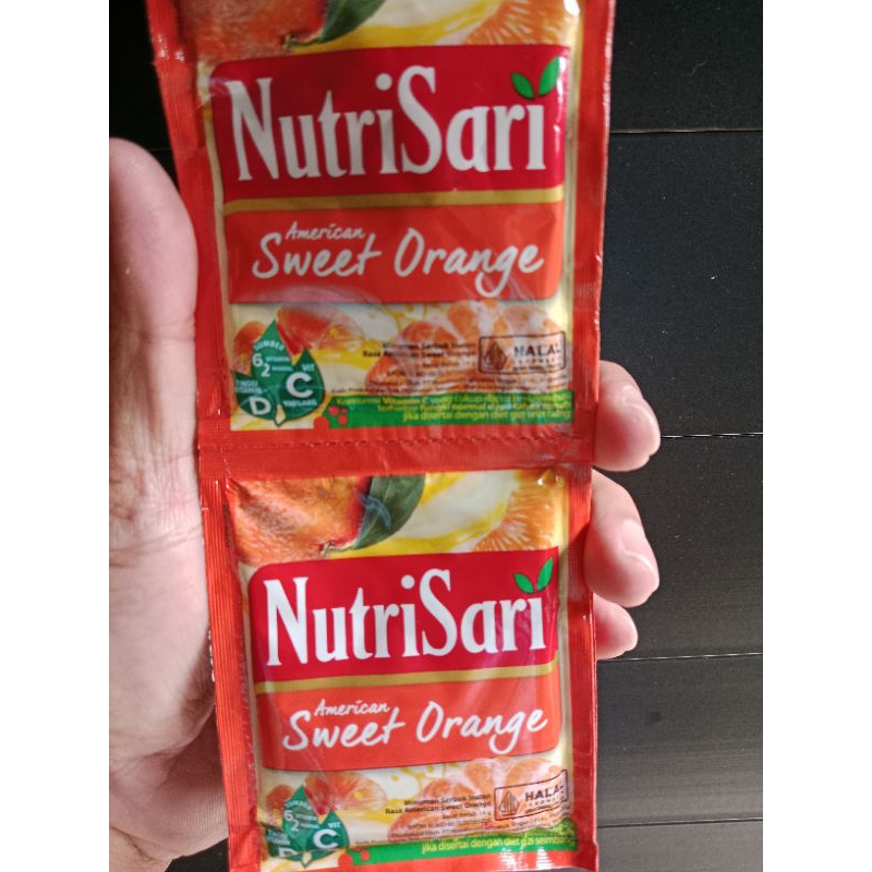 

Nutrisari Sweet Orange 1 Renceng isi 10 Sachet