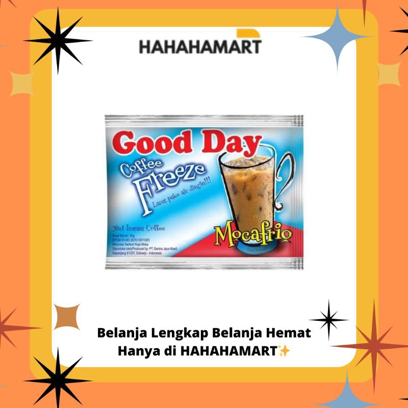 

GOOD DAY FREEZE MOCAFRIO SACHET 1 KARTON ISI 120 SACHET