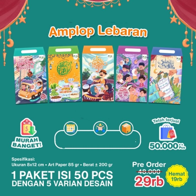 

Paket Amplop Lebaran PQS Sumber Ilmu|Isi 50 Pcs dengan 5 Variasi Desian