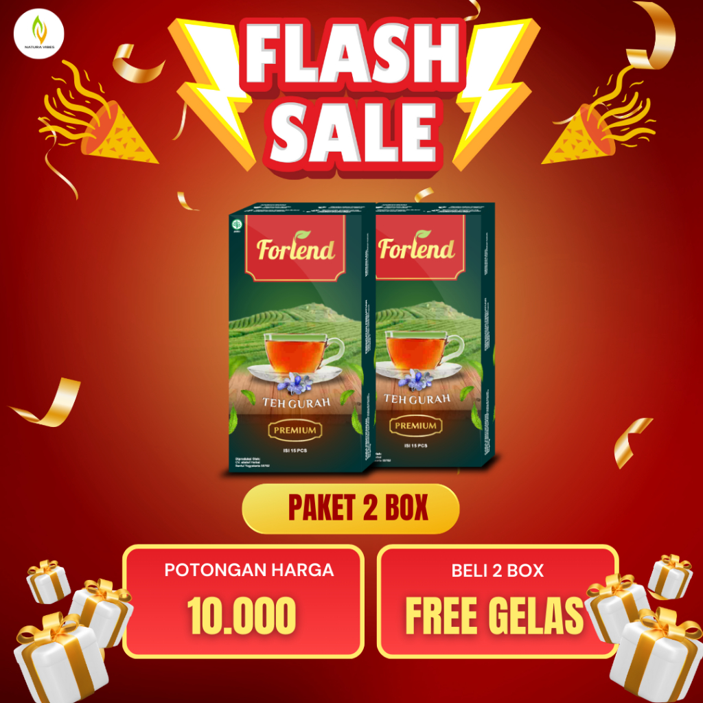 

Forlend Teh Gurah Premium Paket 2 Box - Solusi sembuhkan asma & sesak nafas - Batuk dan Pilek