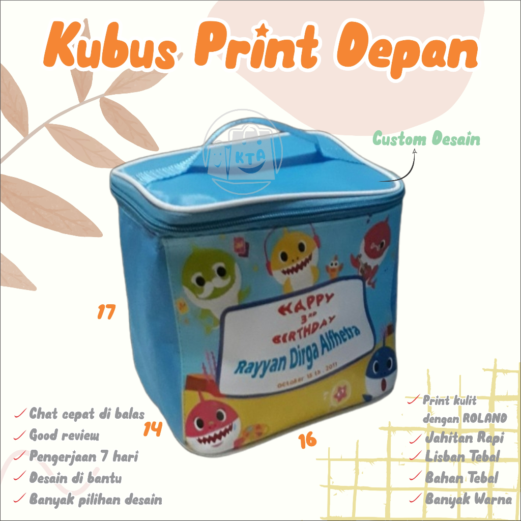 

❤️asemka77❤️GOODIE BAG ULTAH ANAK KUBUS PRINT DEPAN