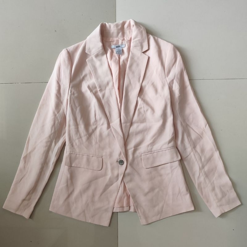Defeck Blazer Kantor Jas Kerja Pink Wanita Kasual Branded