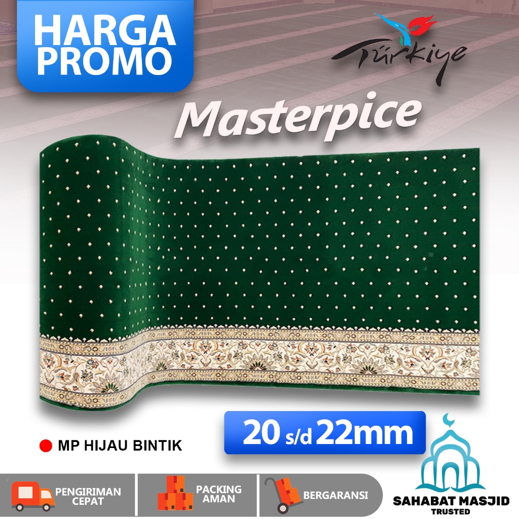 Karpet Masjid Masterpice/ Tebal 20mm/ Karpet  Meteran / Sajadah Masjid