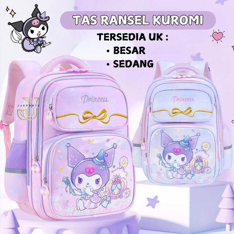 TAS FASHION ANAK PEREMPUAN / TAS RANSEL ANAK PEREMPUAN TK SD SMP / TAS ANAK KUROMI ANTI AIR