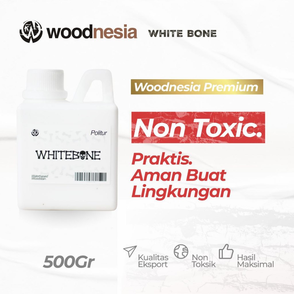 Cat duco putih cat kayu dasar politur kayu putih bisa untuk besi juga woodnesia whitebone cat primer