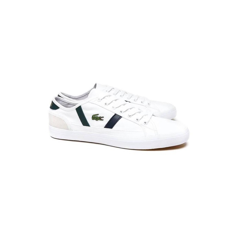 SNEAKERS PRIA - LACOSTE SIDELINE LEATHER WHITE BIG SIZE ORIGINAL AUTHENTIC