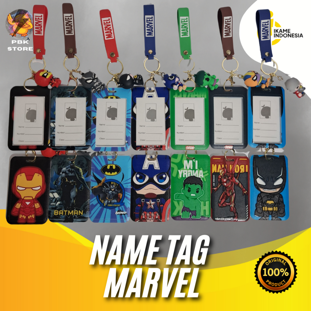 

Name Tag / Name Tag untuk Karyawan / Pembuatan ID Card Mahasiswa / Name Tag / Name Tag Murah / Name Tag Karakter / Nama Tag Marvel / Card Holder Marvel Superheroes / ID Card holder / Casing Card / Holder kartu identitas / Card holder pria / Card holder
