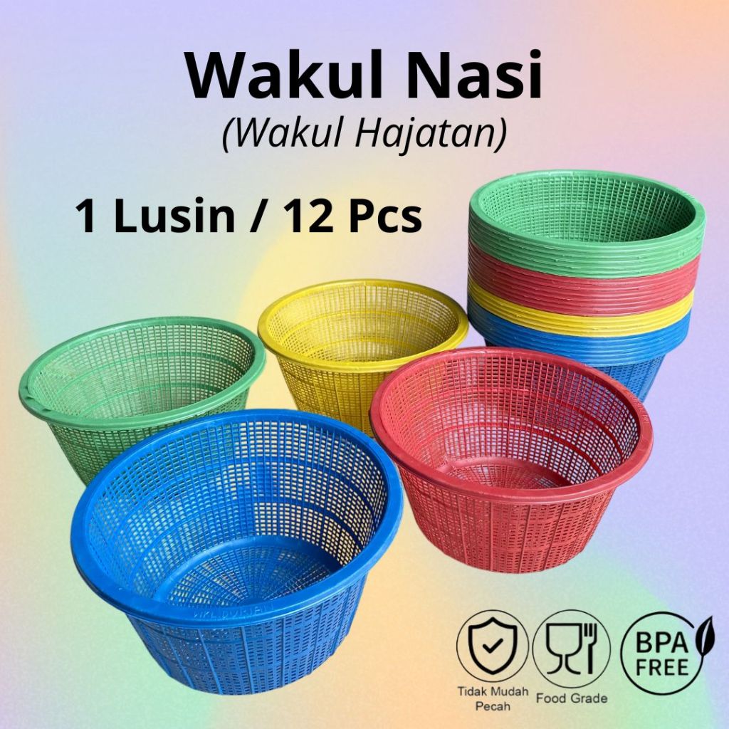 1 Lusin 12 PCS Bakul Nasi Wakul Nasi Wadah Nasi Tempat Makanan Wakul Hajatan Kemarang Wakul Marang