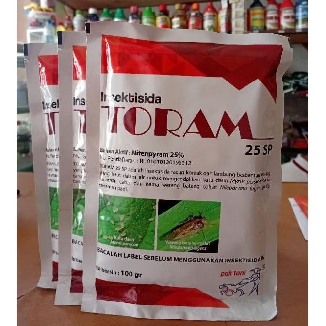 Insektisida TORAM 25 WP 100 gr obat kutu kutuan dan wereng