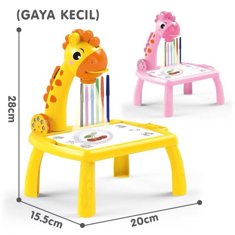 Meja Proyektor Mini Edukasi Anak - Melukis Menggambar Mewarnai Anak