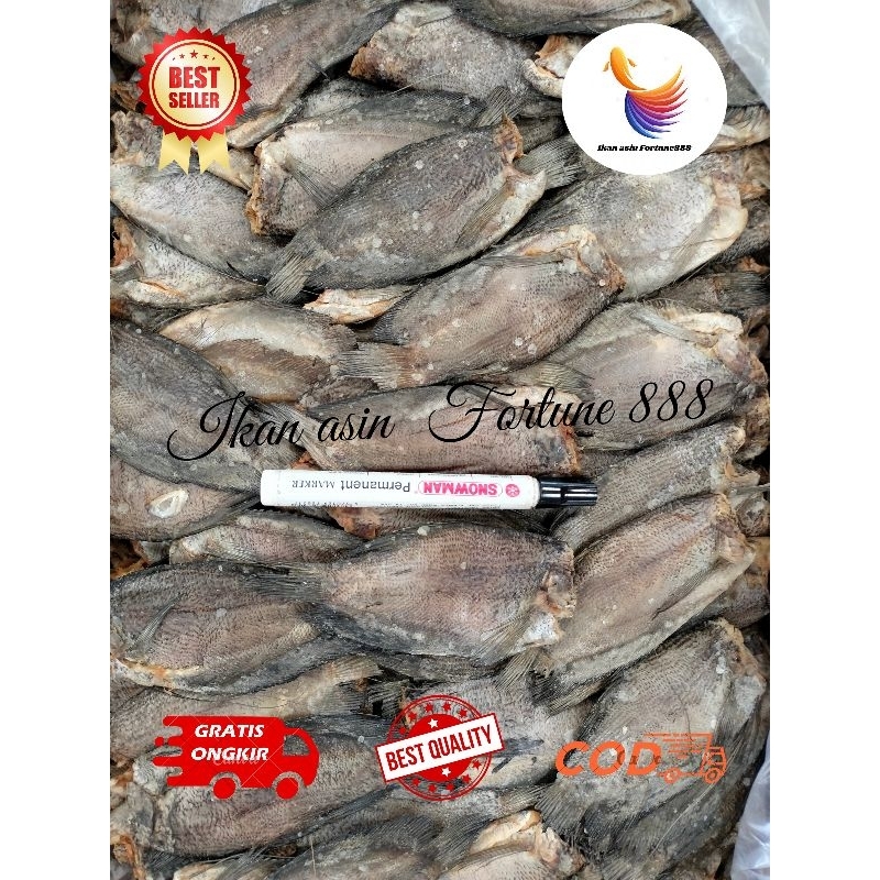 

Ikan asin Sepat Siam Jumbo super 1000gram, 500gram, 250gram