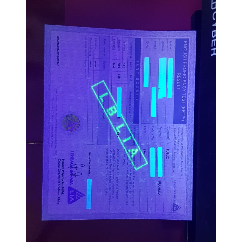 

EPT LIA TOEFL TERMURAH SERTIFIKAT ENGLISH PROFICIENCY TOEFL LIA