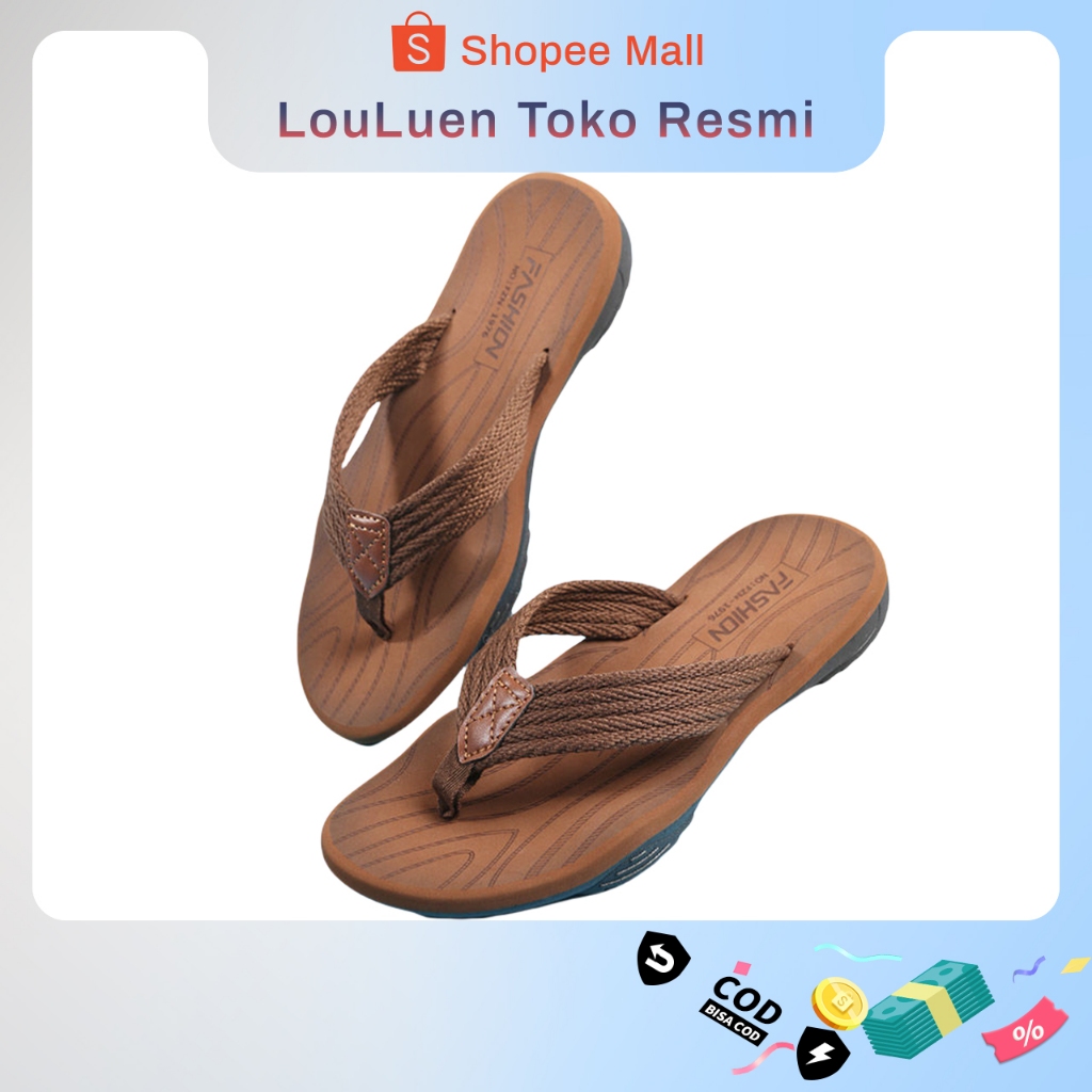 LOULUENSANDAL PRIA KEREN SANDAL PRIA SANDAL COWOK SANDAL GUNUNG PRIA SANDAL COWOK ORIGINAL 100%