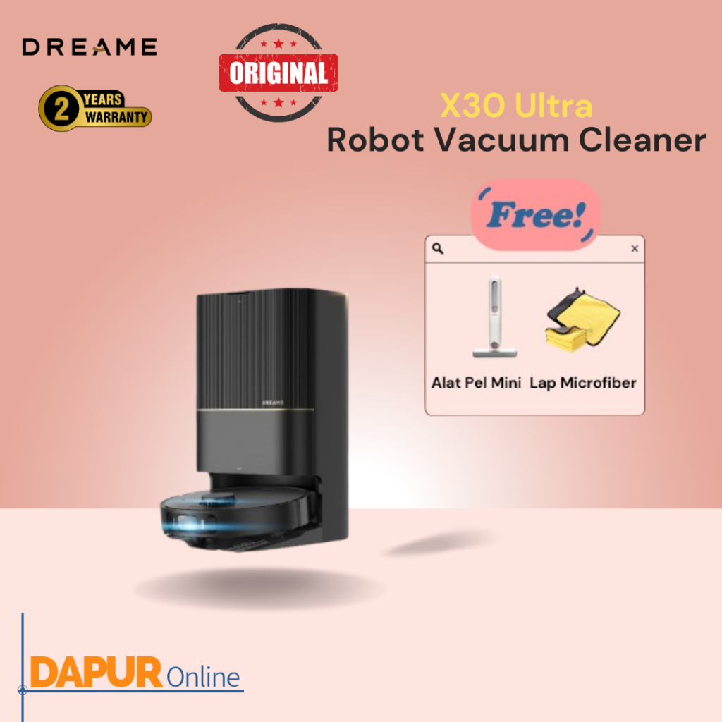 Dreame X30 Ultra Robot Vacuum | Enhanced MopExtend 3 | Washboard Self-Cleaning |