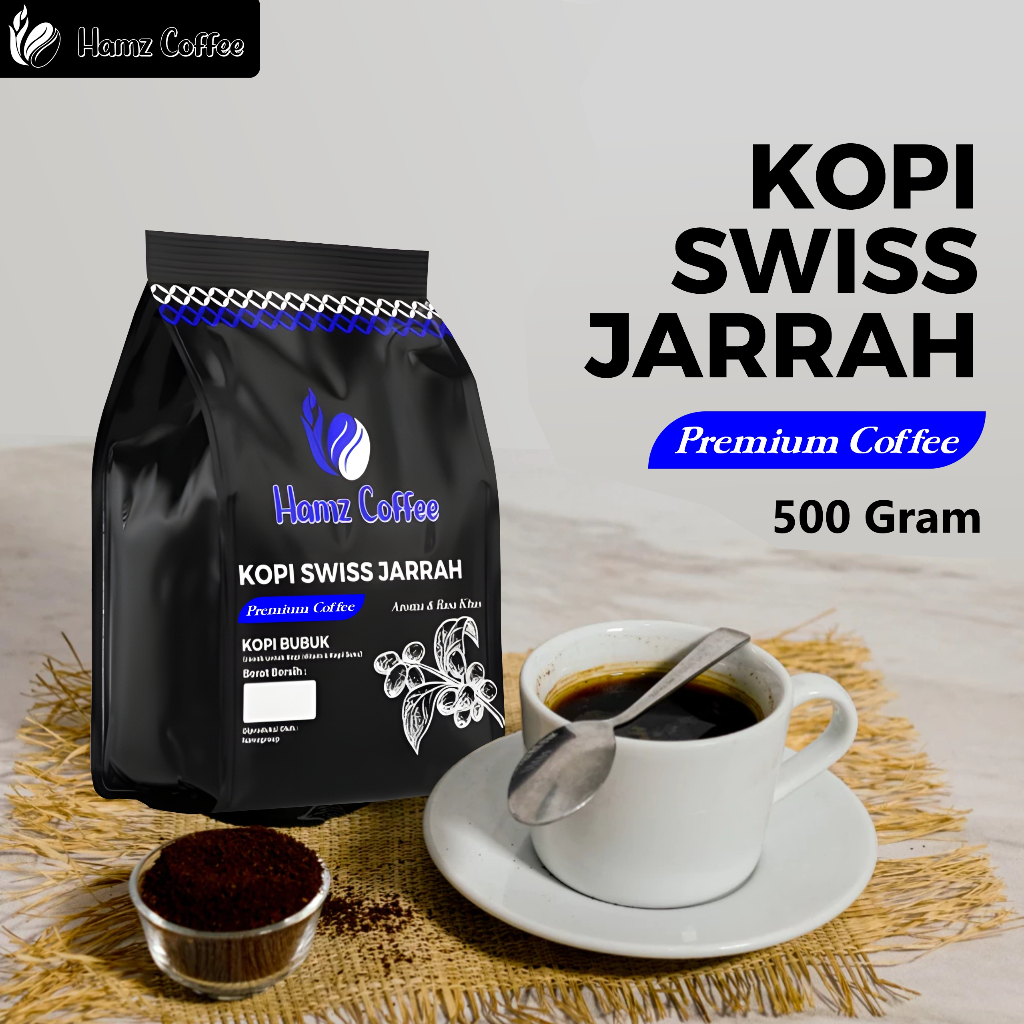 

HAMZ COFFE - Bubuk kopi swiss jarrah lezat rasa khas
