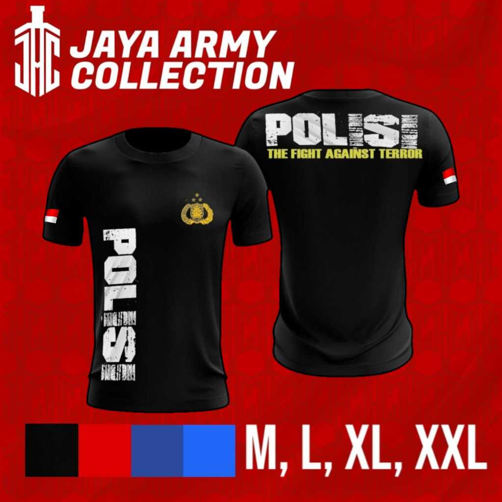 Kaos Polisi/ Kaos Polri Bahan Dryfit Milano / Kaos jersey Polisi