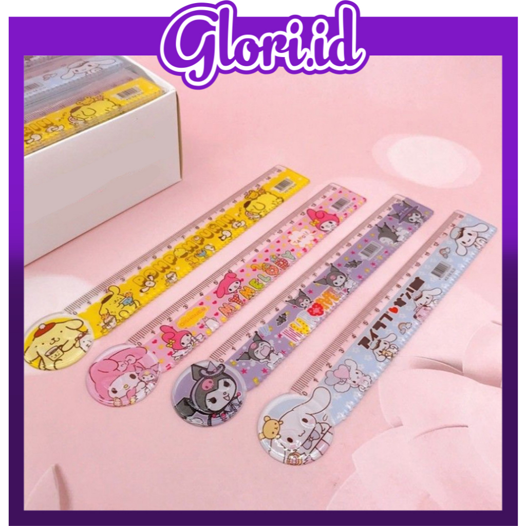 

GLORI.ID Penggaris 15cm Cute Ruler Lucu Harga Termurah Ruler karakter kuromi Lengkap Best Quality S143