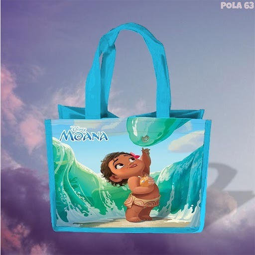 

Goodie Bag Gambar Kartun Karakter MOANA 1 Warna Biru Muda Termurah Dan Terlaris Untuk Acara Ulang Tahun, Aqiqah, Sunatan Dan Lain lain.