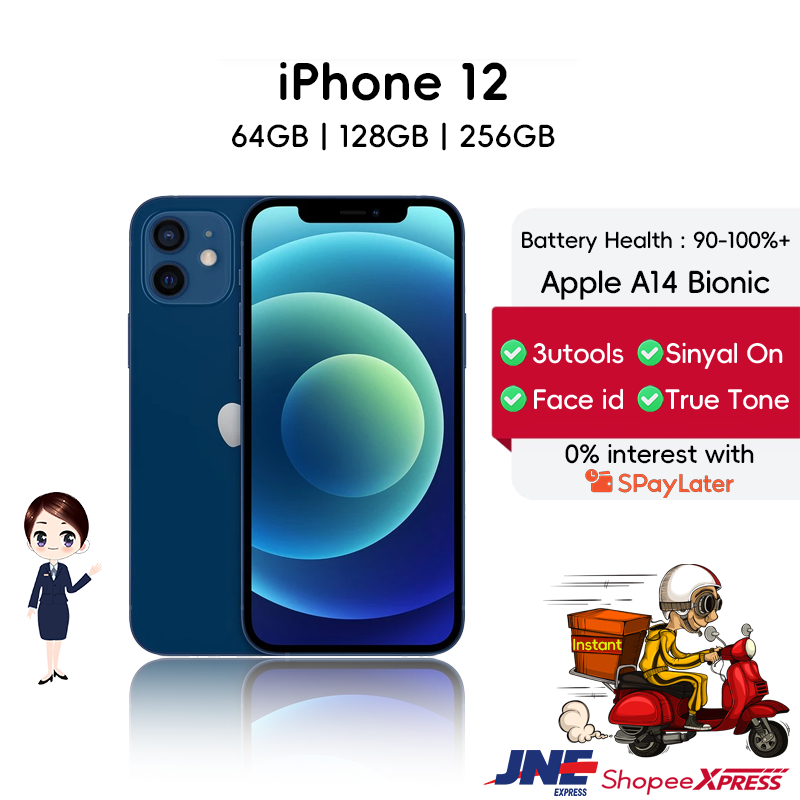 Apple iPhone 12 64GB / 128GB/256GB Original 100% FULLSET MULUS SECOND - BERGARANSI TERPERCAYA/iphone