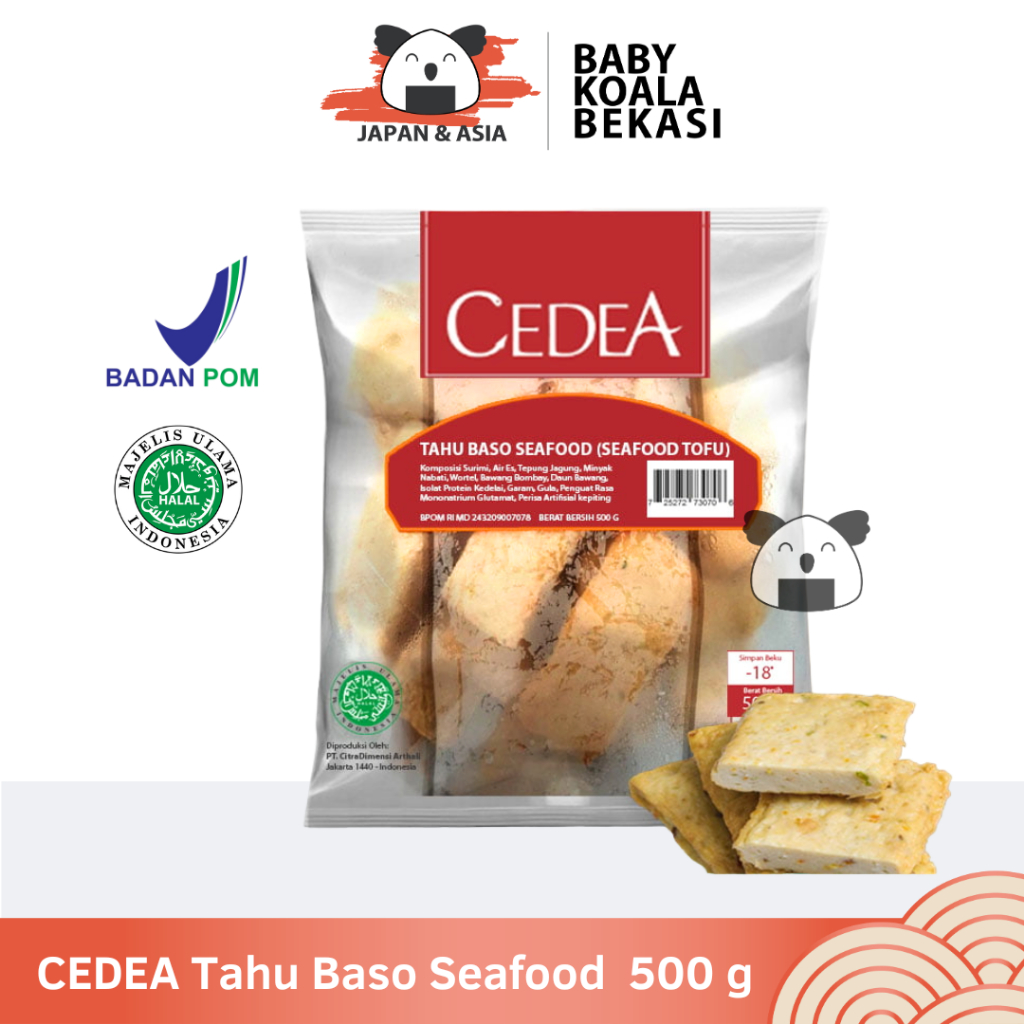 

CEDEA Tahu Baso Seafood 500 g Halal - BKB