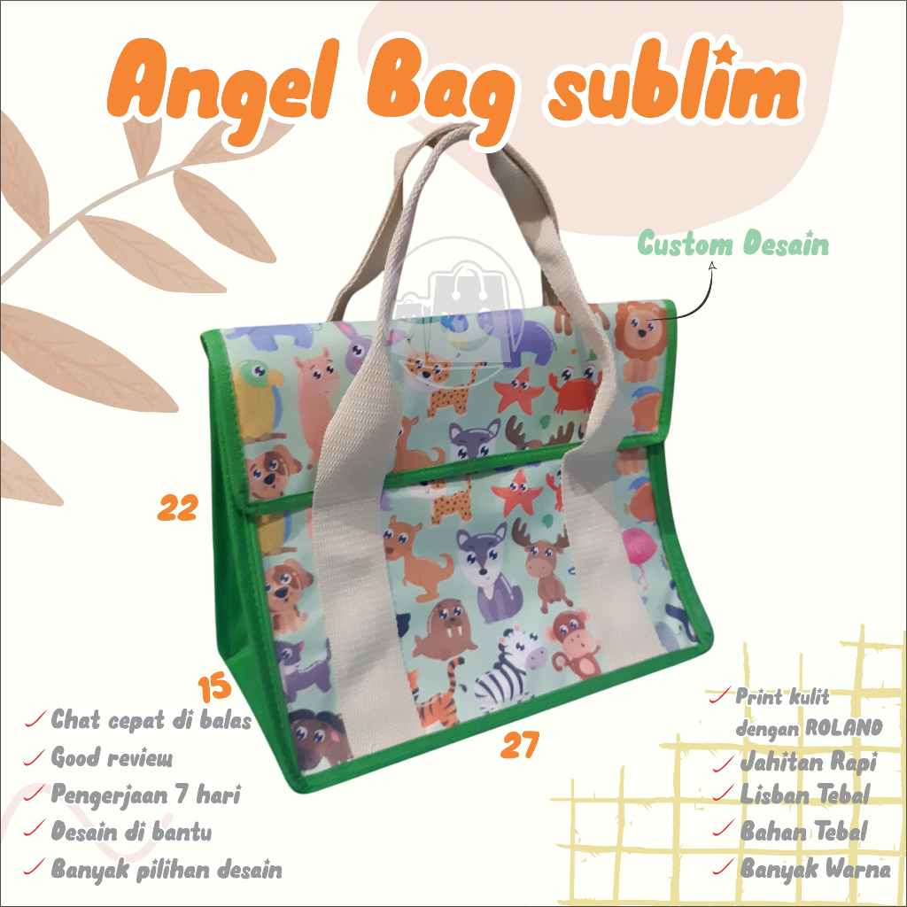 

❤️asemka77❤️GOODIE BAG ULTAH ANGEL BAG SUBLIM CUSTOM