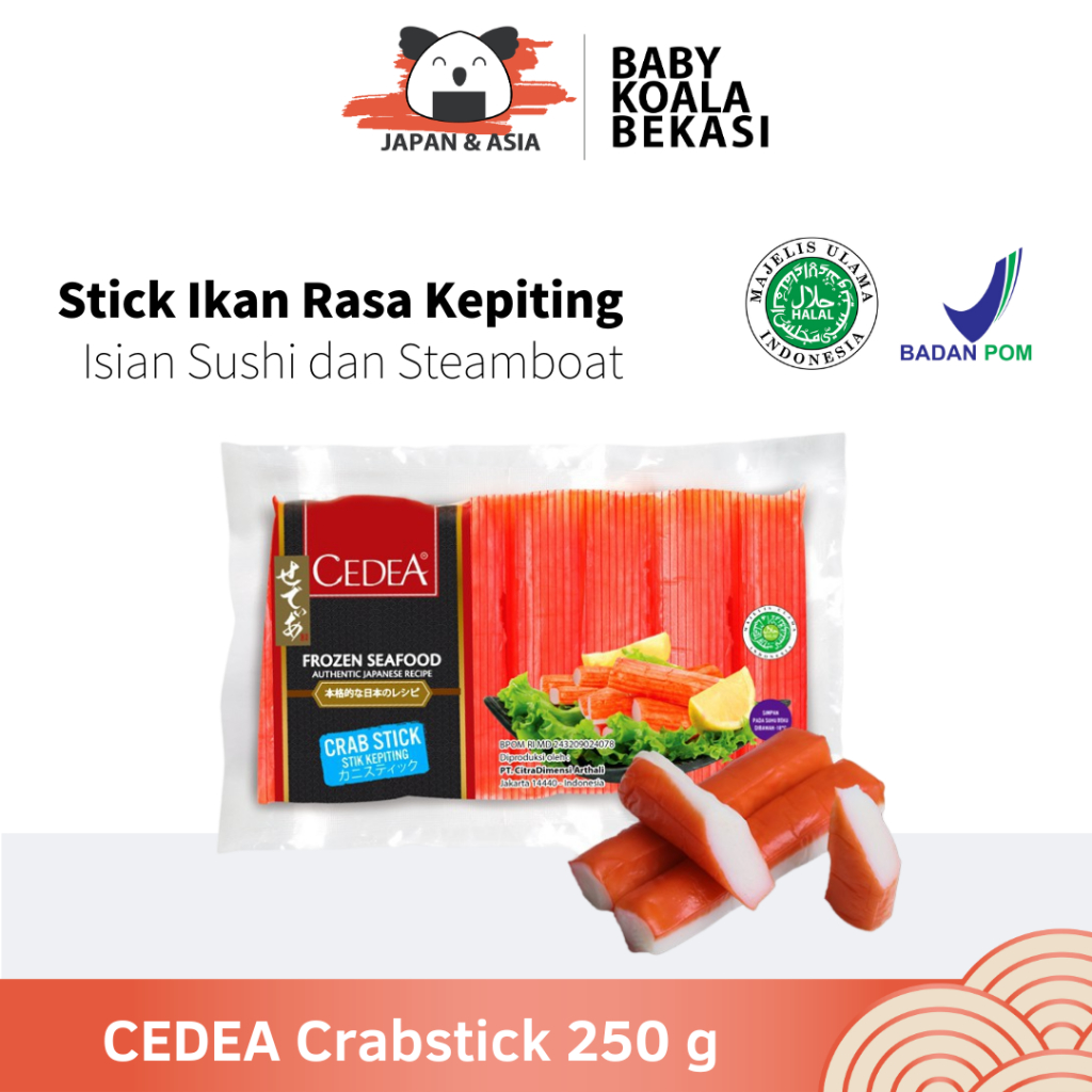 

CEDEA Crabstick Stik Kepiting 250 g Halal | Crab Stick Sushi Steamboat - BKB