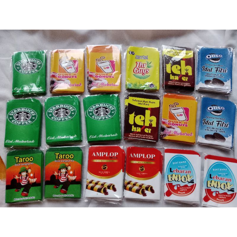 

AMPLOP LEBARAN VIRAL MOTIF SNACK UKURAN MINI